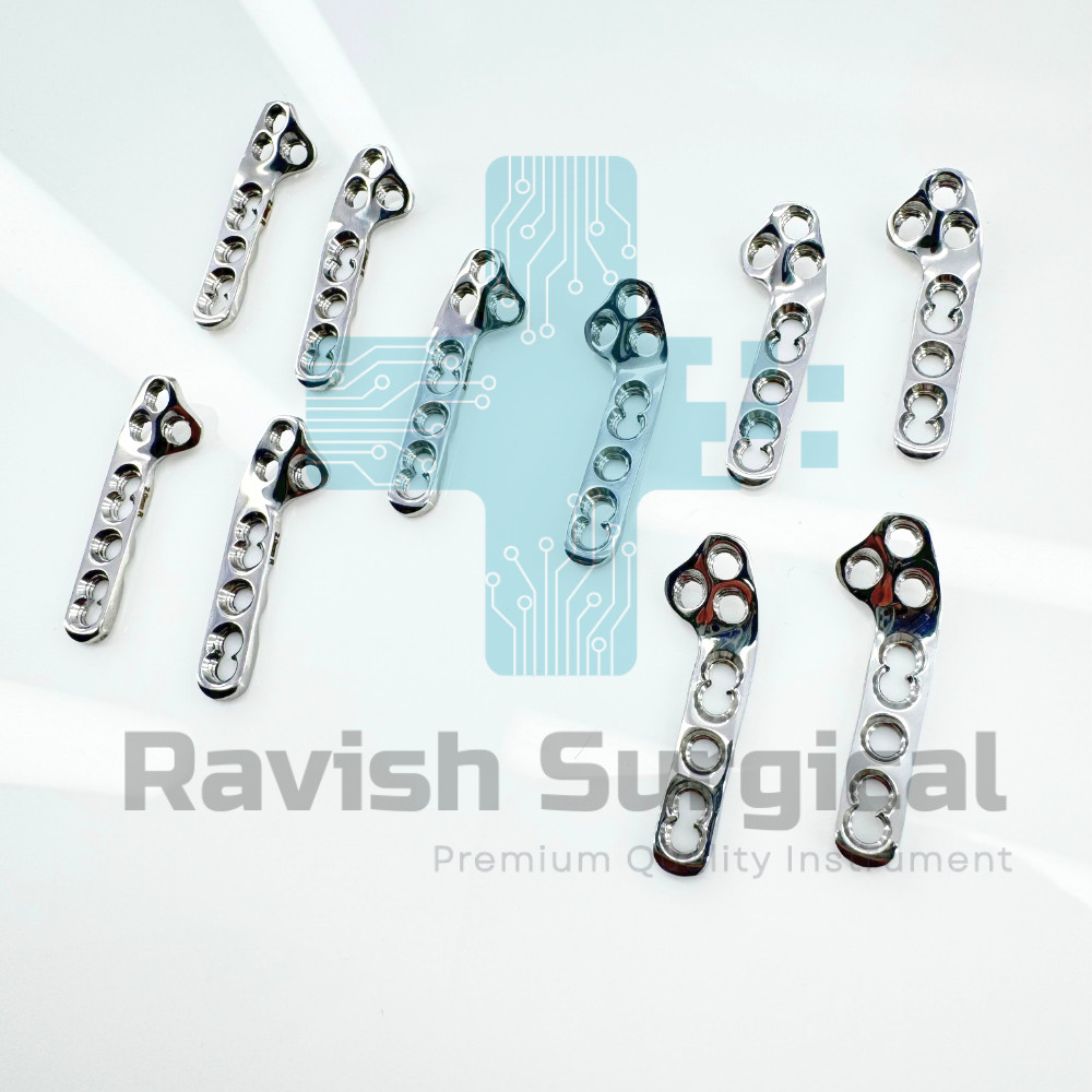 1.5mm TPLO Plates Set Pair Stainless Steel 316L VOI Style Locking Ortho Implants