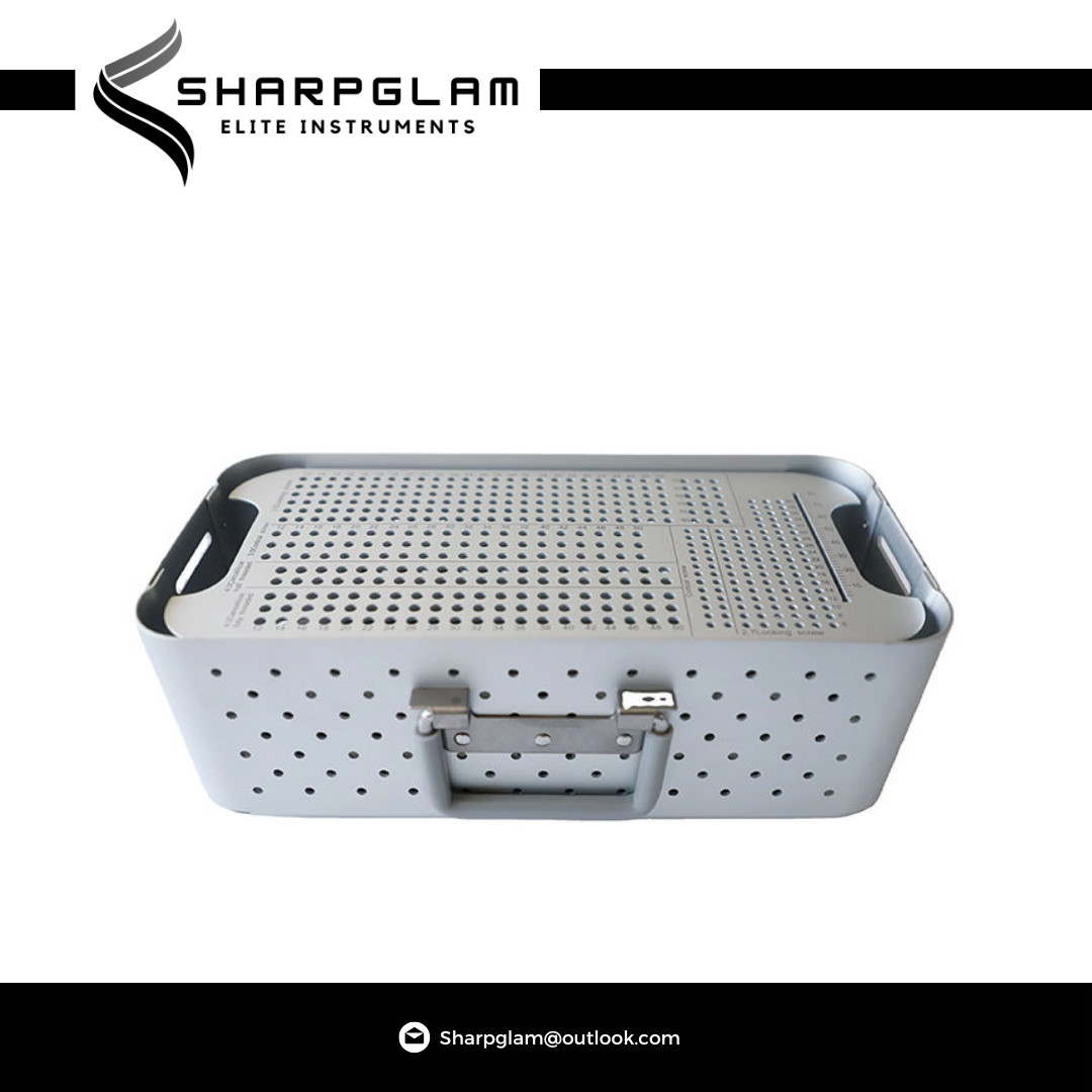 SHARPGLAM Medical Orthopedic Screw Sterilization Box Small & Large Fragment CE