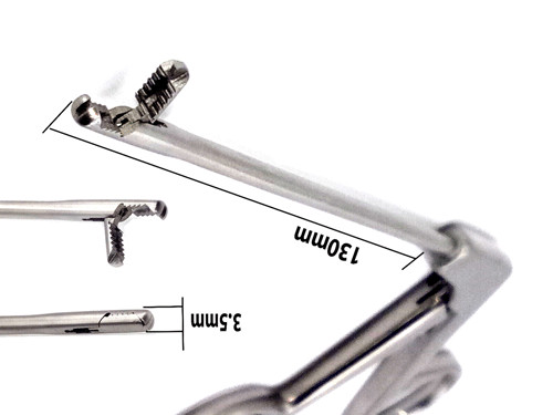 Arthroscopy Grasper 3.5mm with Teeth 13cm Reusable Orthopedic Surgical Forceps