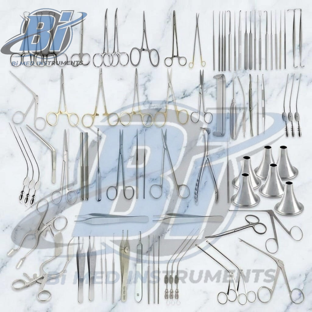 Tympanoplasty Instrument Set 104 Pcs – Micro Ear Surgery ENT Instruments High
