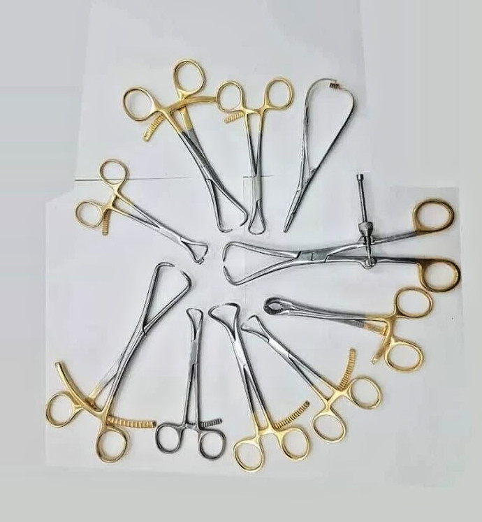 10 Pcs Forceps Bone Reduction Holding Clamps Orthopedic Surgical Instruments