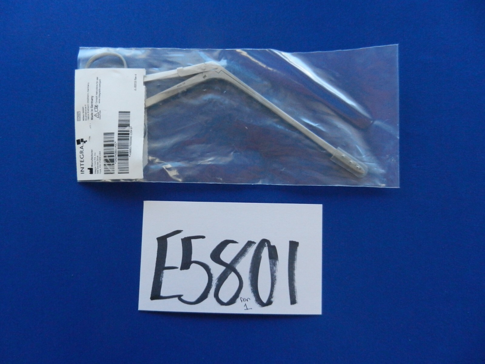 E5801 ***NEW*** Jarit 285-114 Williams Straight Forceps 14cm Overall Length