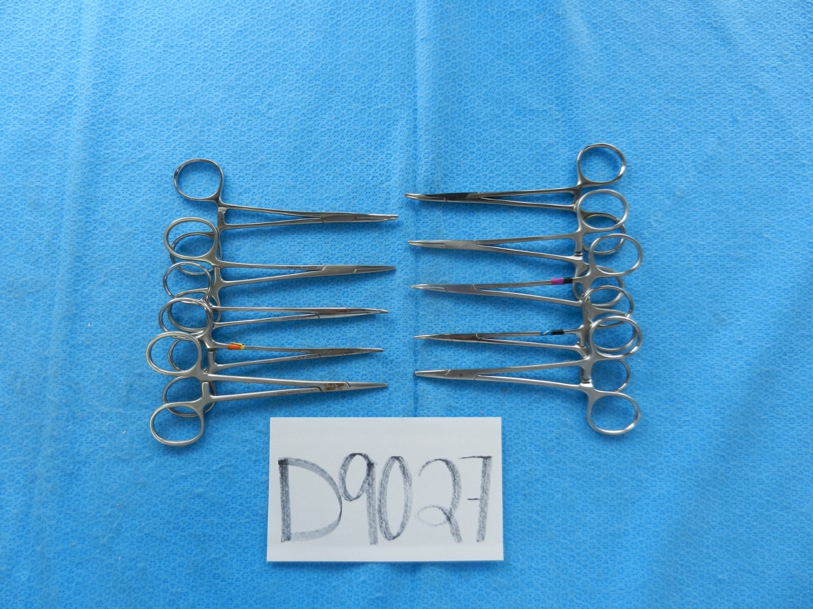 D9027 V. Mueller Dittmar Lot of 10 Straight/Curved Forceps Approx. 12cm