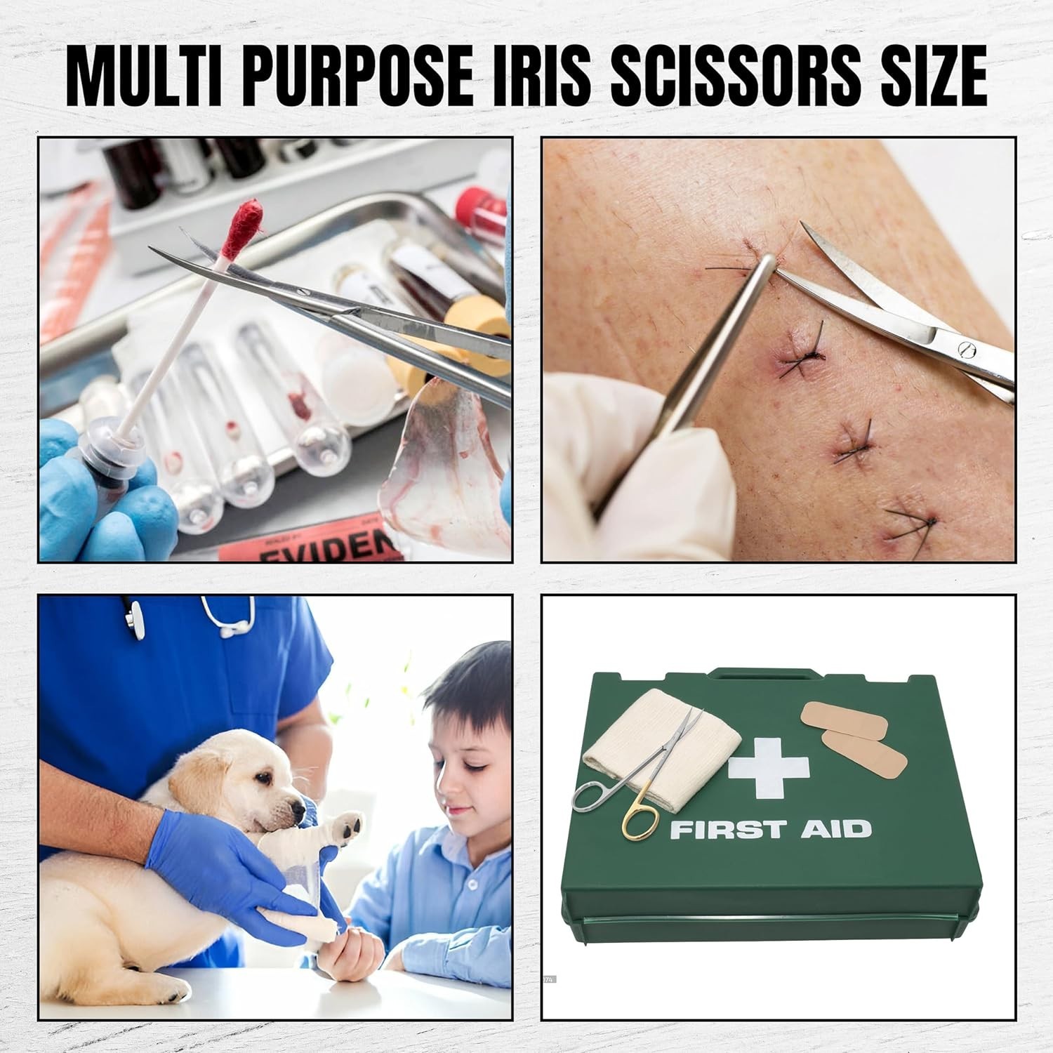 Set of Iris Micro Dissecting Scissors 4.5″ STR/CVD Serrated Super-Cut Fine Point