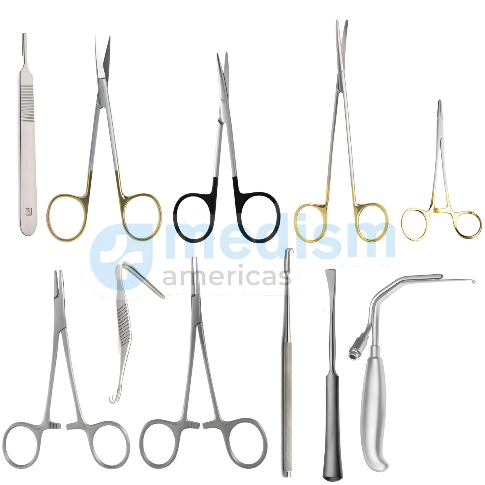 Chin Augmentation Instruments Set of 11 Pcs Plastic Surgery Kit