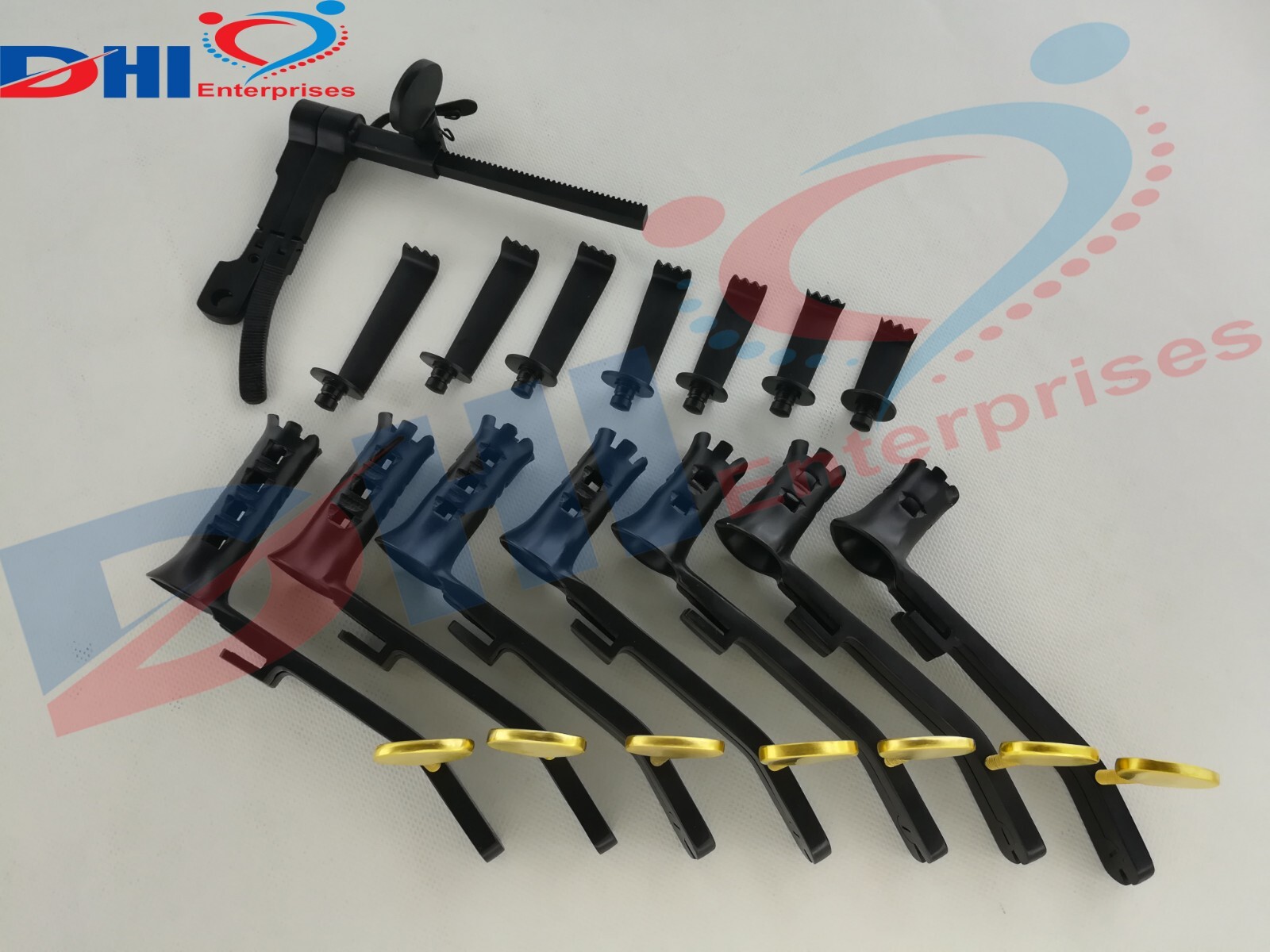 Caspar Micro Lumbar Discectomy Retractor Set of Spinal Surgery Gold & Black DHI