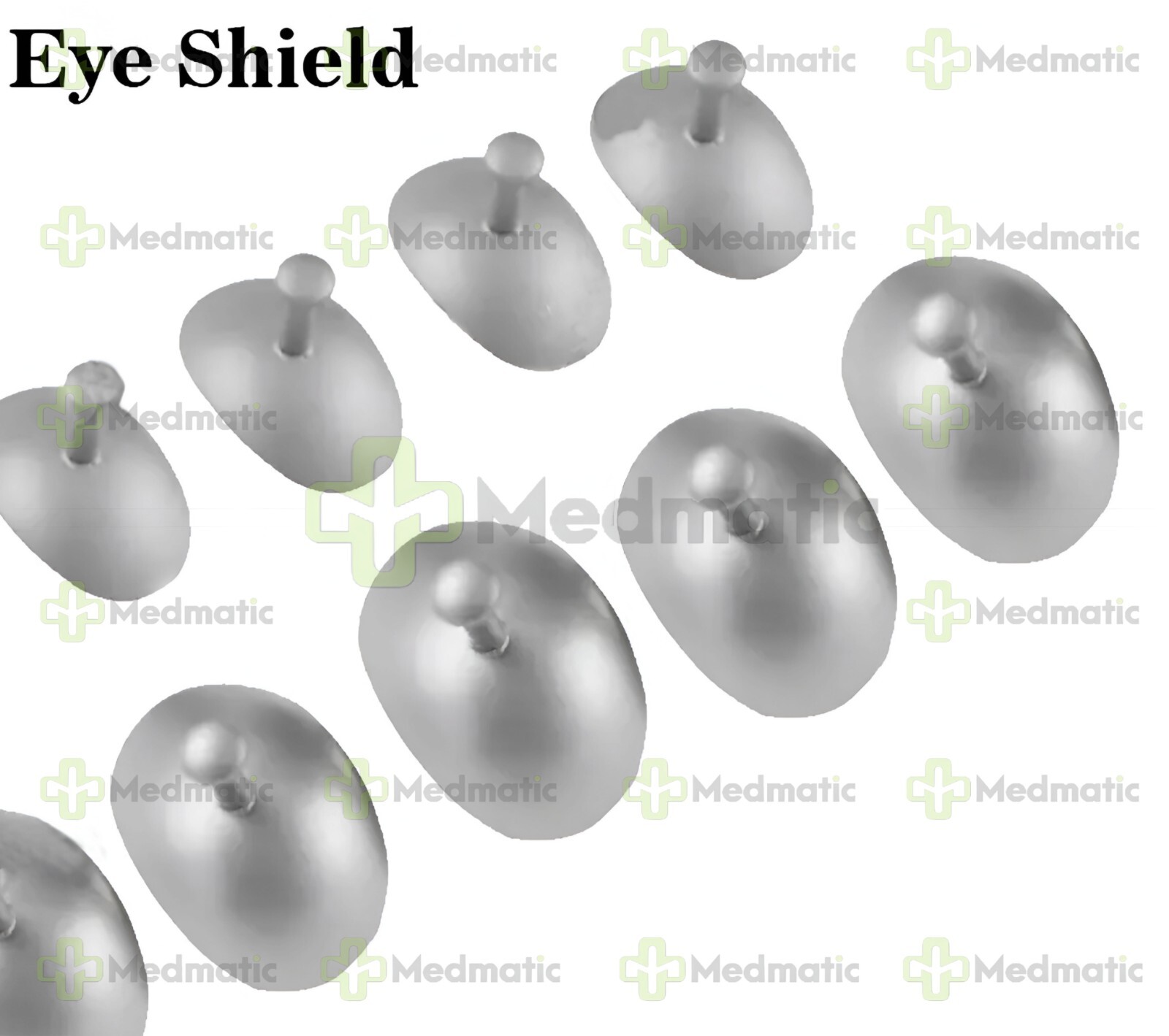 Lot of 12 Corneal Shield Laser Eye Shield Corneal Protector Stainless Steel A+
