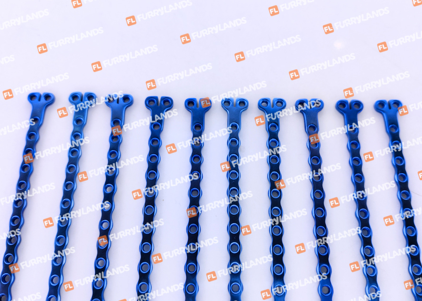 Veterinary ALPS T-Type Locking Plates Cuttable 10 Pcs Surgical Set Titanium