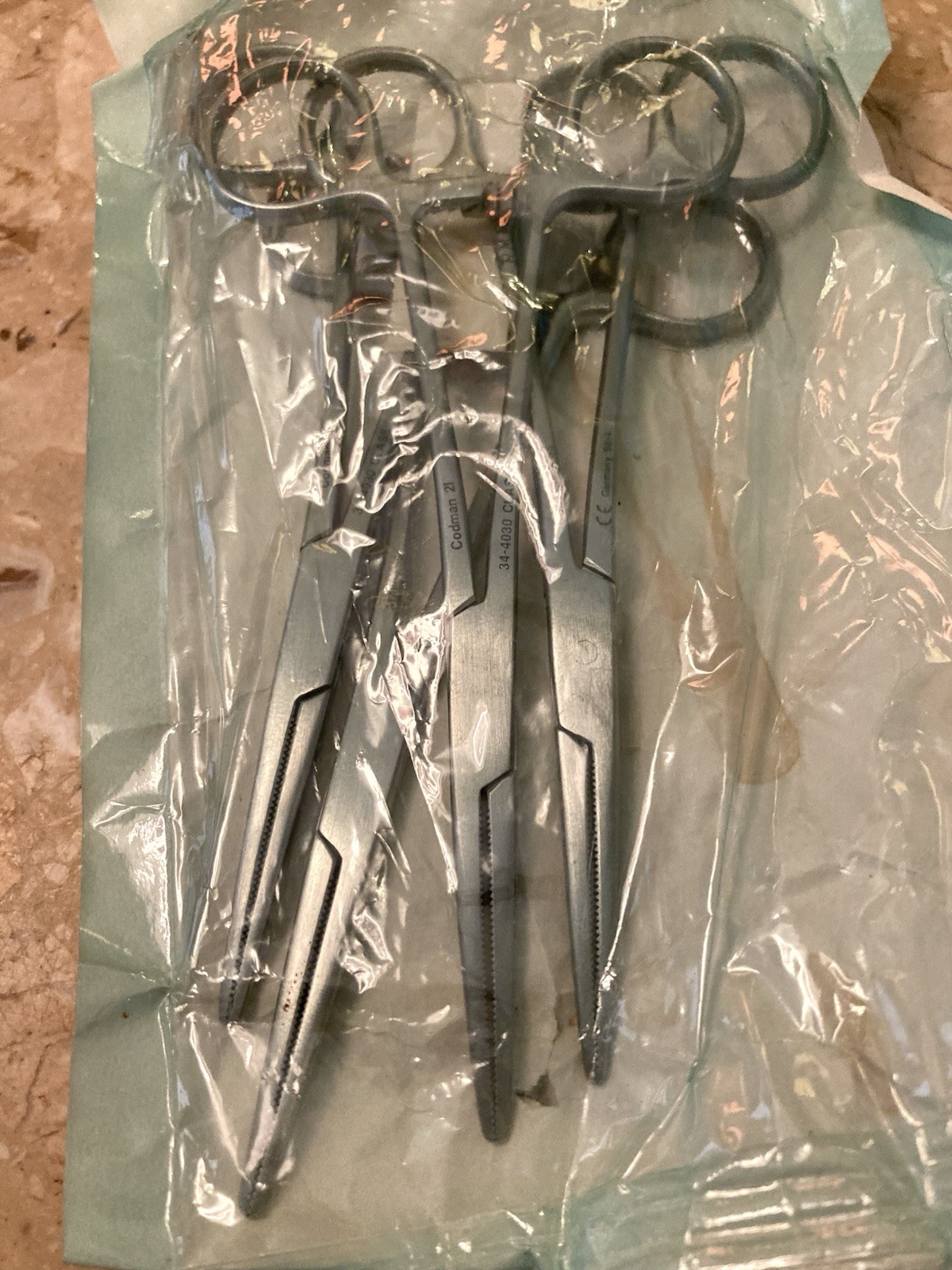 Lot Vintage Codman 21 Classic #34-4030 Forceps Mayo Dissecting Stainless German