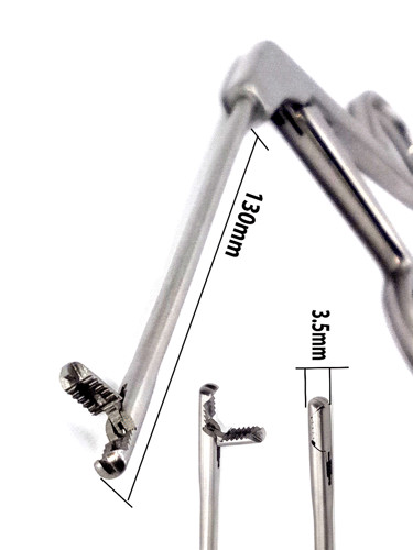 Arthroscopy Grasper 3.5mm with Teeth 13cm Reusable Orthopedic Surgical Forceps