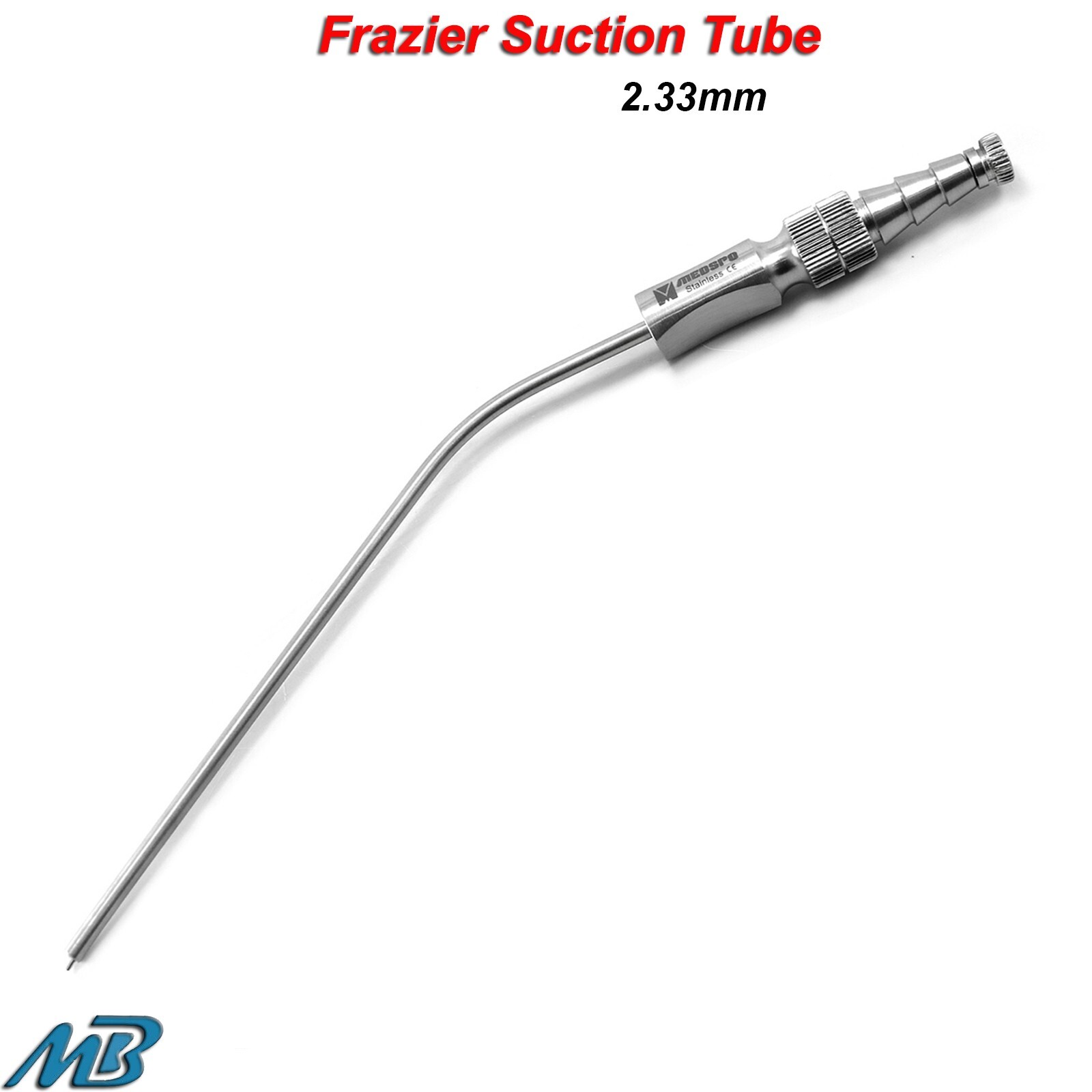 Surgical Frazier Suction Tube 2.33-mm Aspirator Dental ENT Surgical Instruments