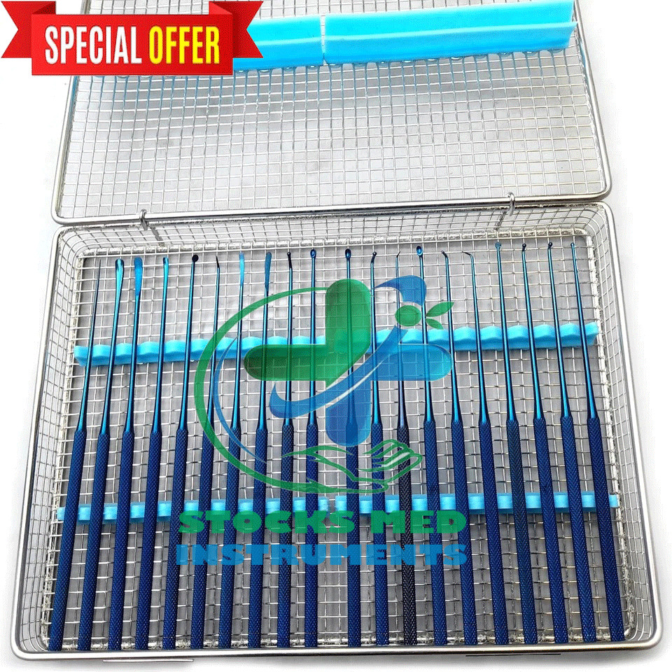Rhoton Micro Dissector Expanded Set 20 Pcs Neurosurgery Instruments Set