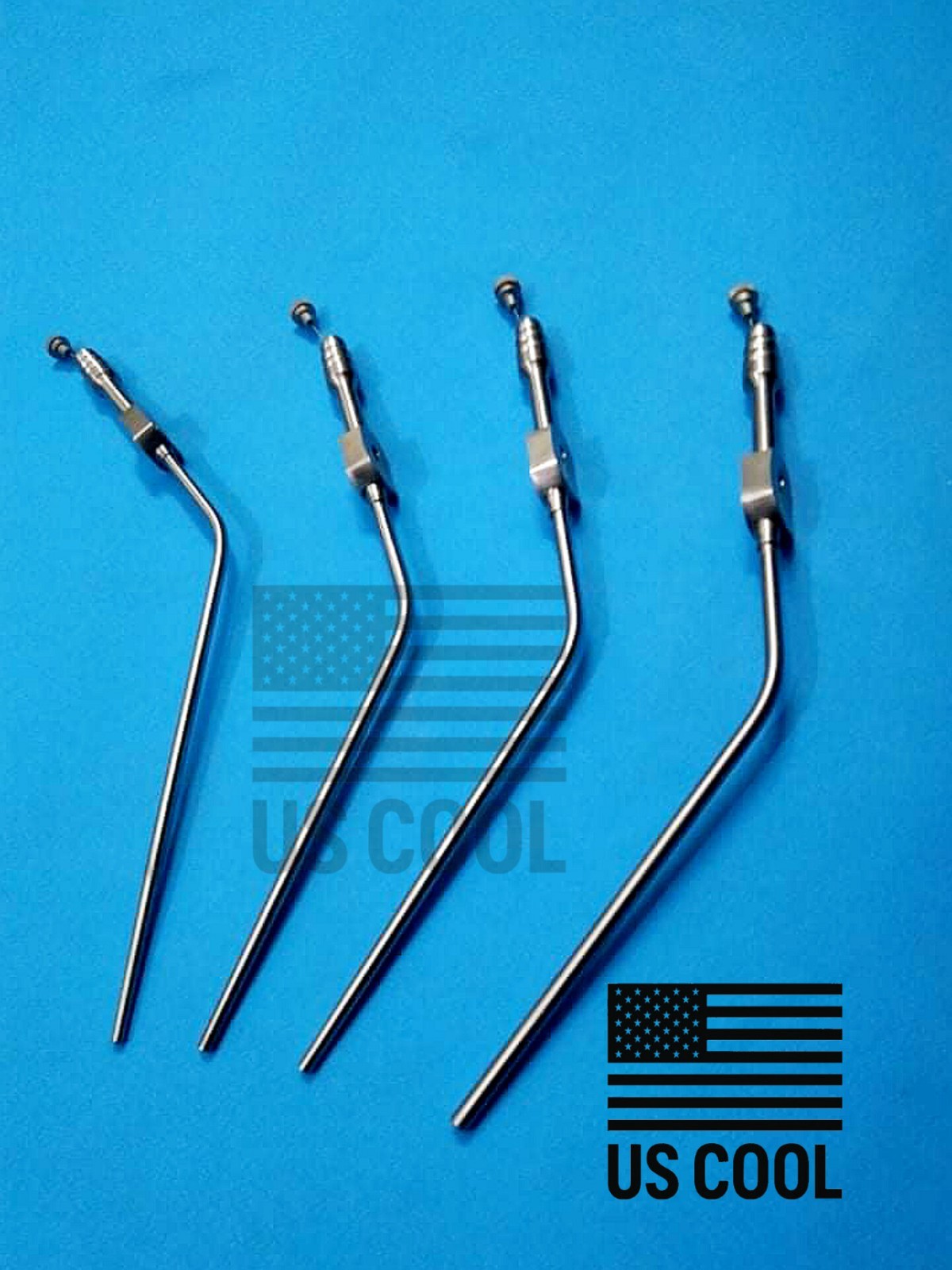 Fukushima Teardrop Suction Tube set of 4 piece 6,8,10,12 fig surgical instrument