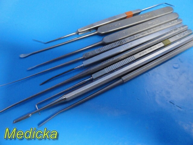 9X B&L Storz W. Lorenz (Eye, ENT, Plastic) Micro Surgery Instruments ~ 33408