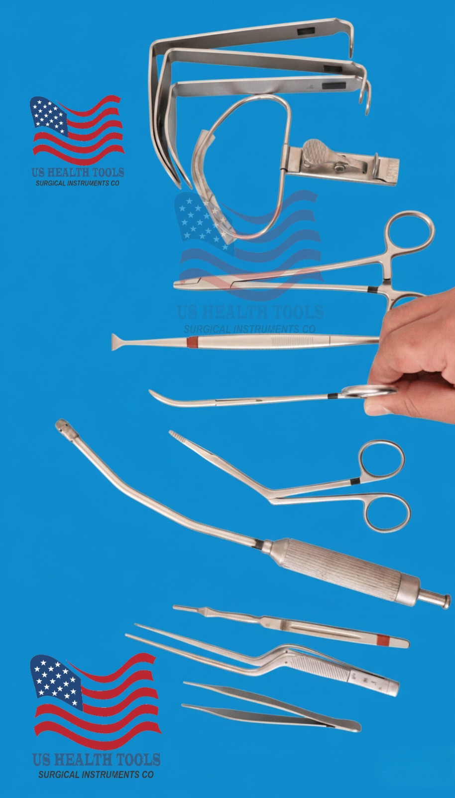Tonsillectomy Surgical Mix Instruments ENT Set