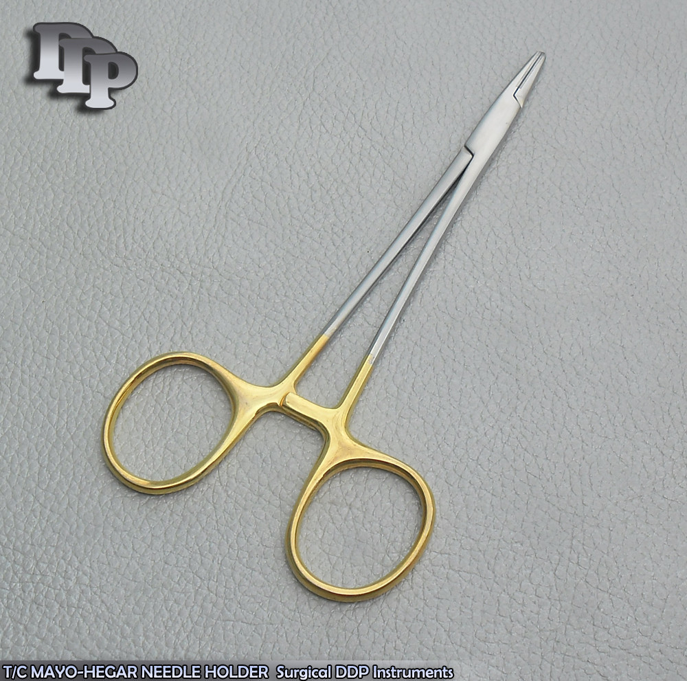 T/C Mayo Hegar Needle Holder 5.00″ Surgical Instruments