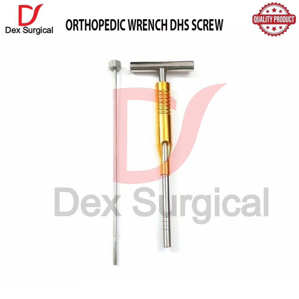 Orthopedic Wrench DHS Screw Spanner Extractor with Coupler veterinary Instrument
