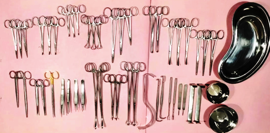 50Pcs General Surgery Basic Laparotomy Surgical Instruments Set