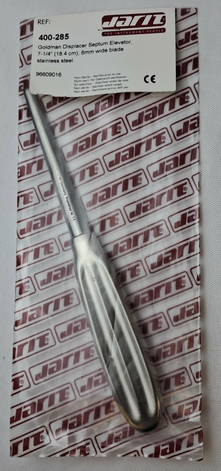 Integra Jarit 400-285, Goldman Displacer Septum Elevator, 7-1/4, 6mm Blade Width