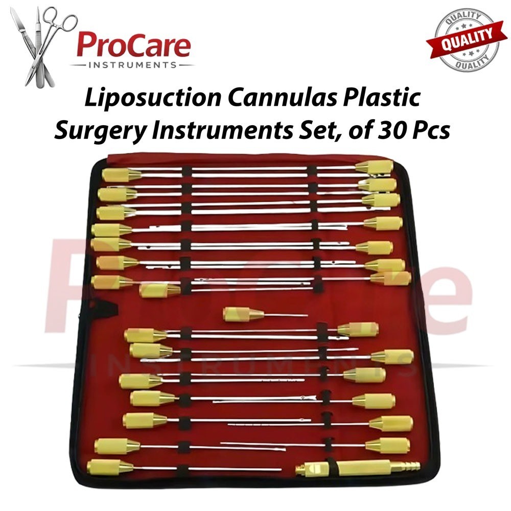 Liposuction cannulas Set of 30 pcs plastic surgery instruments