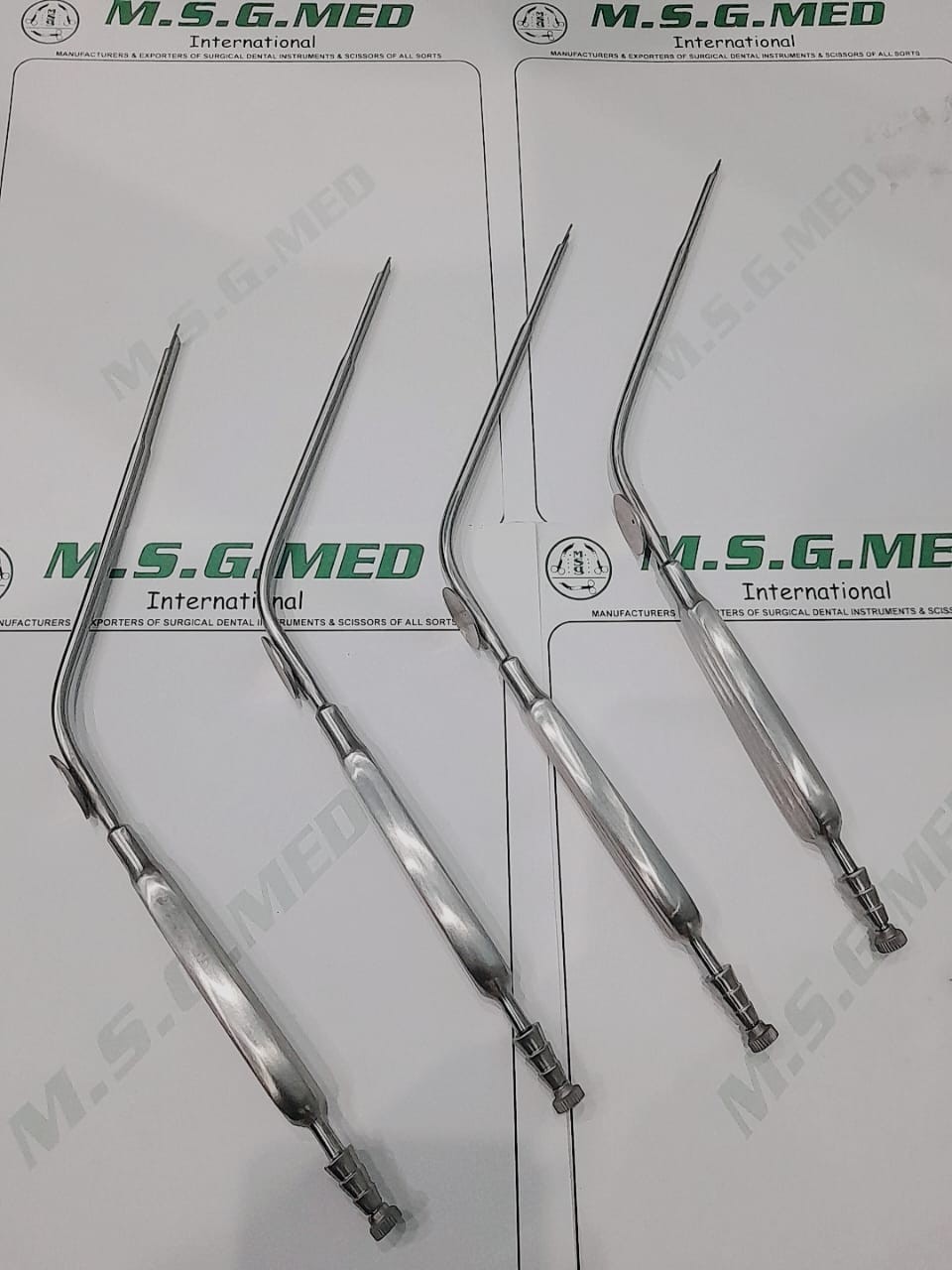 Nerve Root Retractors 31cm 7mm Tip Section Tube capabilities Stainless 4PCS Set