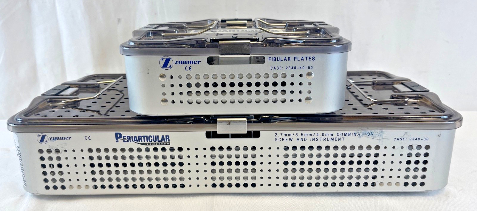 Zimmer 2348-30 Periarticular Instrument Set w/ 2348-40-50 Fibula Set Orthopedics