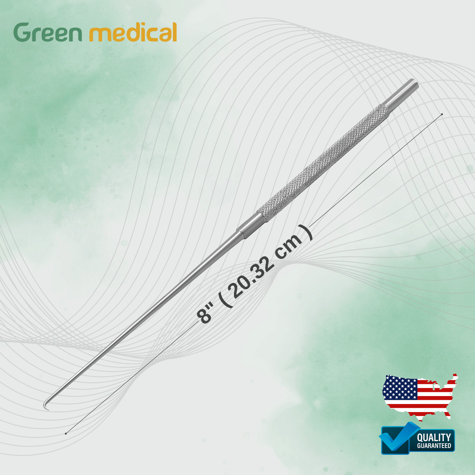 Adson Dura Nerve Hook 8″ Sharp – Neuro Ortho Surgical Instrument Stainless Steel