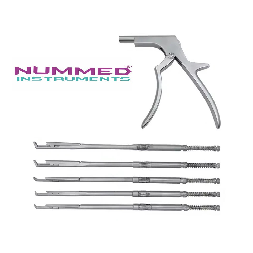 Interlaminar Kerrison Rotating Rongeur Set Spine Surgery Orthopedic Instruments