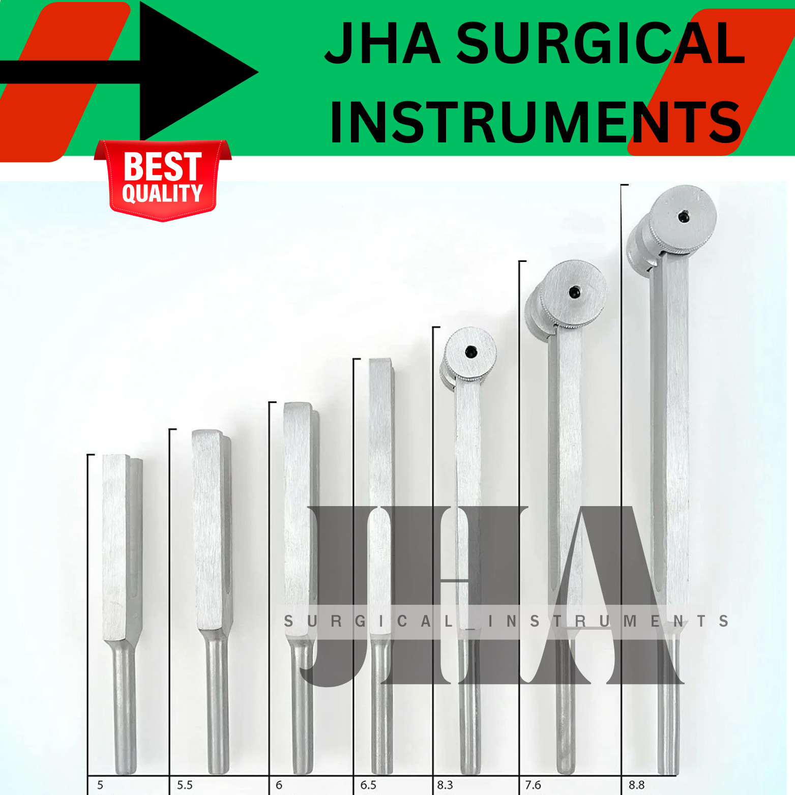 Tuning Fork Set of 7 For Healing Therapy Medical surgical diagnostic instruments