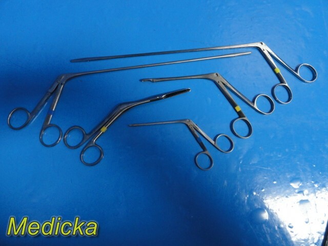 5X B&L Storz Xomed Pilling Assorted ENT Instruments (Forceps, Scissor) ~ 24012