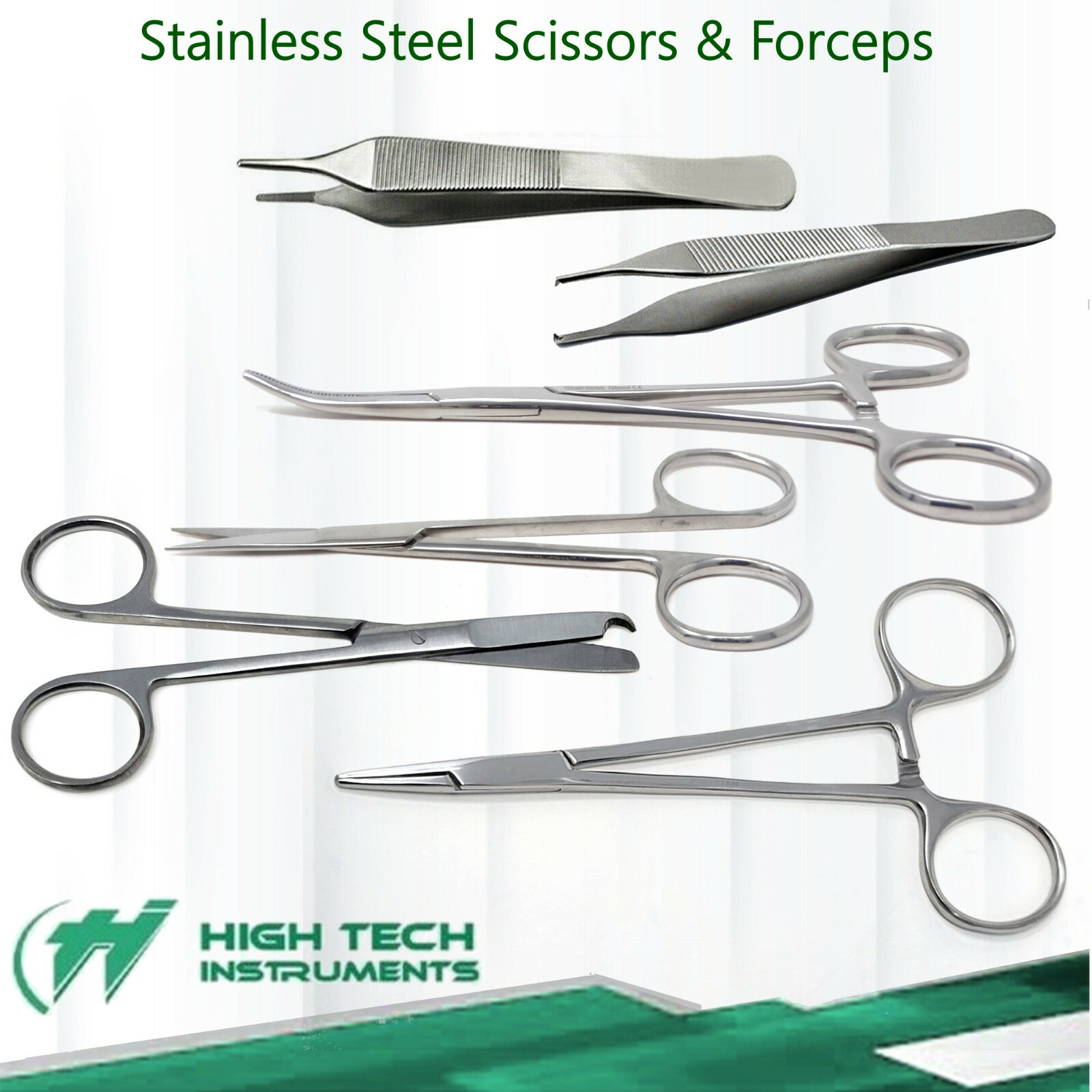 6 PC Student Suture Surgical Pack Set Kit Instruments