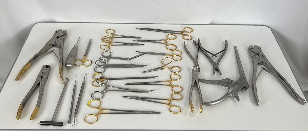Huge Lot 25 Germany Stainless Steel Surgical Scissors Needle Holder Etc MUST SEE
