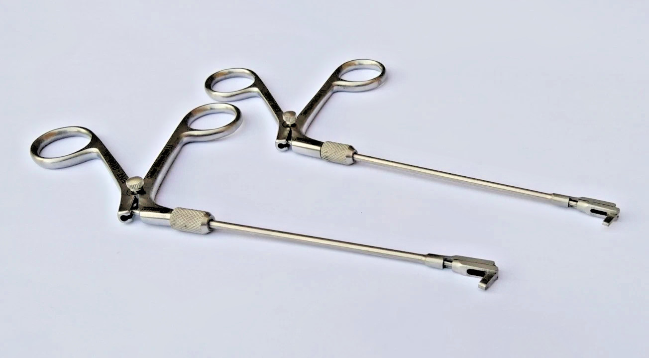 Antrum Sinus Punch Forceps Back Biting Rhinology ENT Set of 2, Rotatable 360°