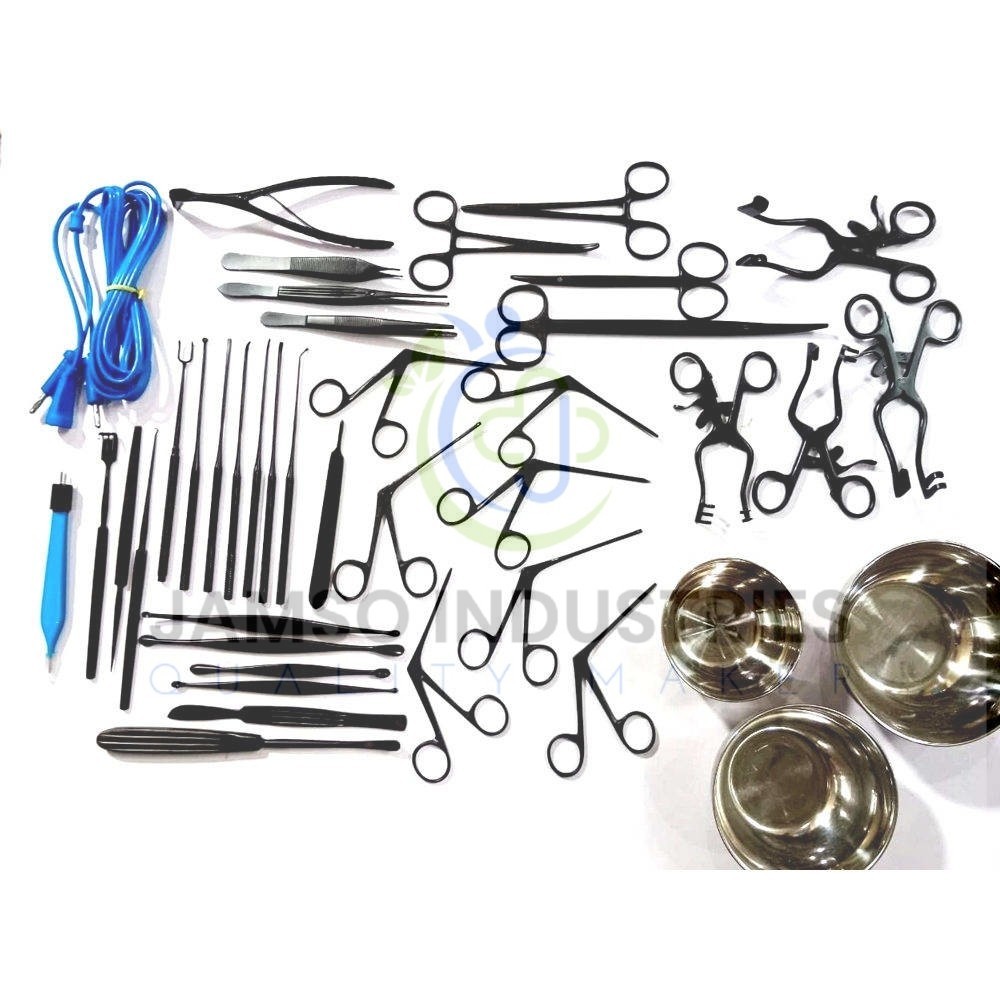 Tympanoplasty Micro Ear 43 Pcs Set | ENT Ear Surgery Instrument Kit