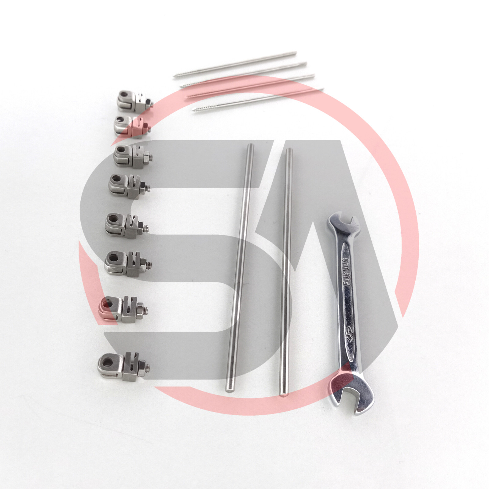 External Fixator 2.0mm A.O Mini Clamps & Pins Veterinary Surgical Instrument Set
