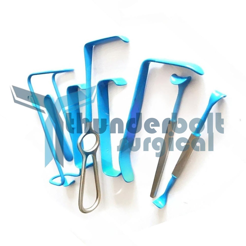 Surgical insulated Retractor set of 9 pcs surgical instruments