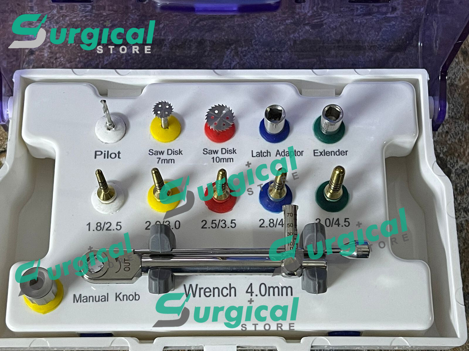Bone Expander Kit Dental Implant Sinus Lift Instruments Screws Ratchet Surgical