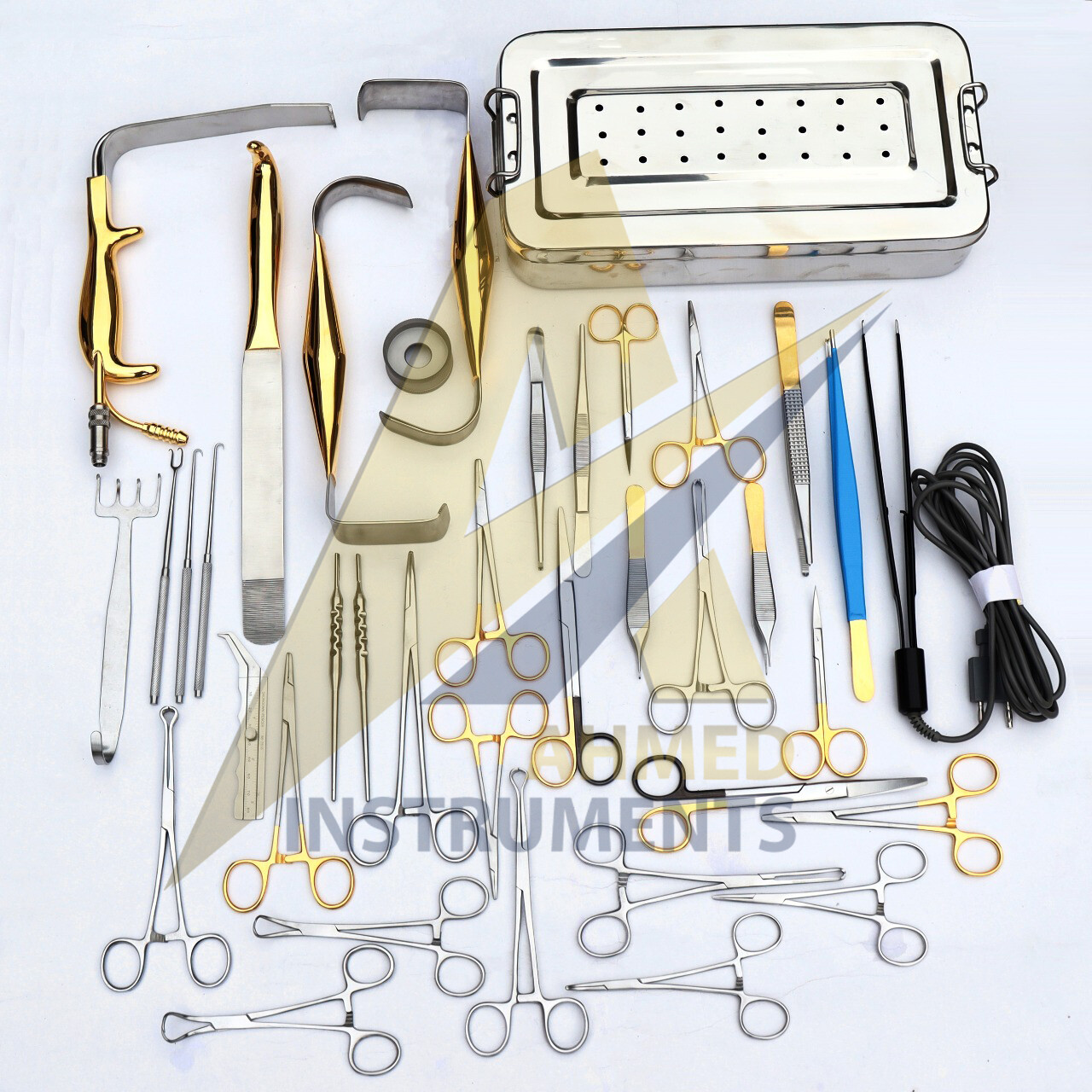 Tebbetts Breast Surgery Instruments Set of 38 PCs, Breast Augmentation Set