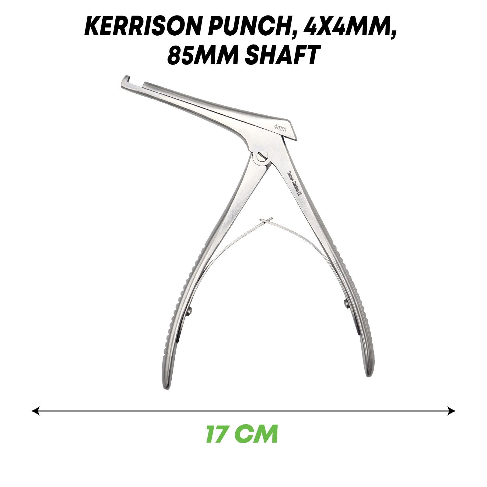 Kerrison Punch 17 cm 4x4mm 85mm Shaft Surgical Orthopedic Instruments