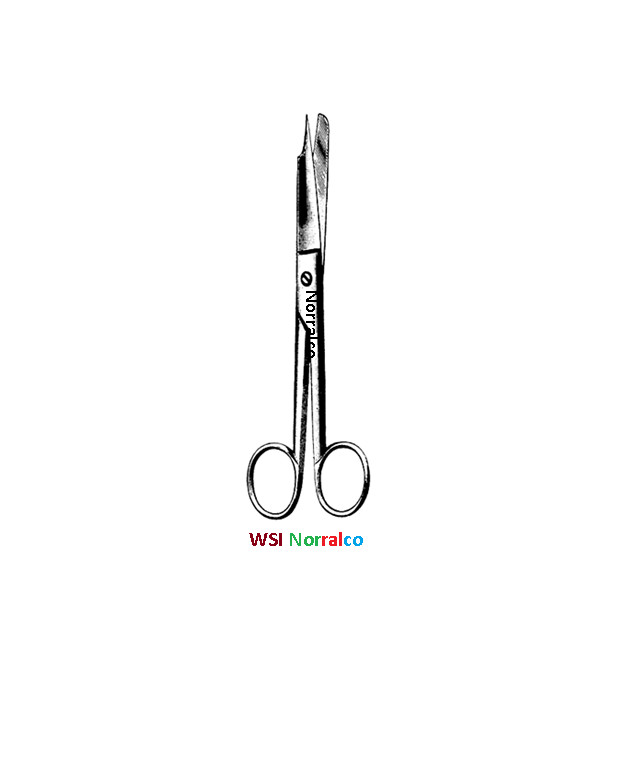 Ingrown Nail Scissor, 6″, Straight, One Serrated Blade, Premium