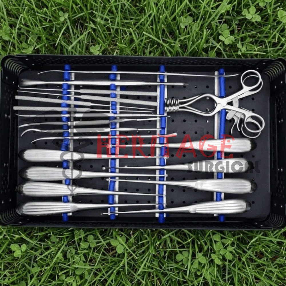 Spinal Lumbar Spine Surgery Set with Sterilize Box Orthopedic Instruments