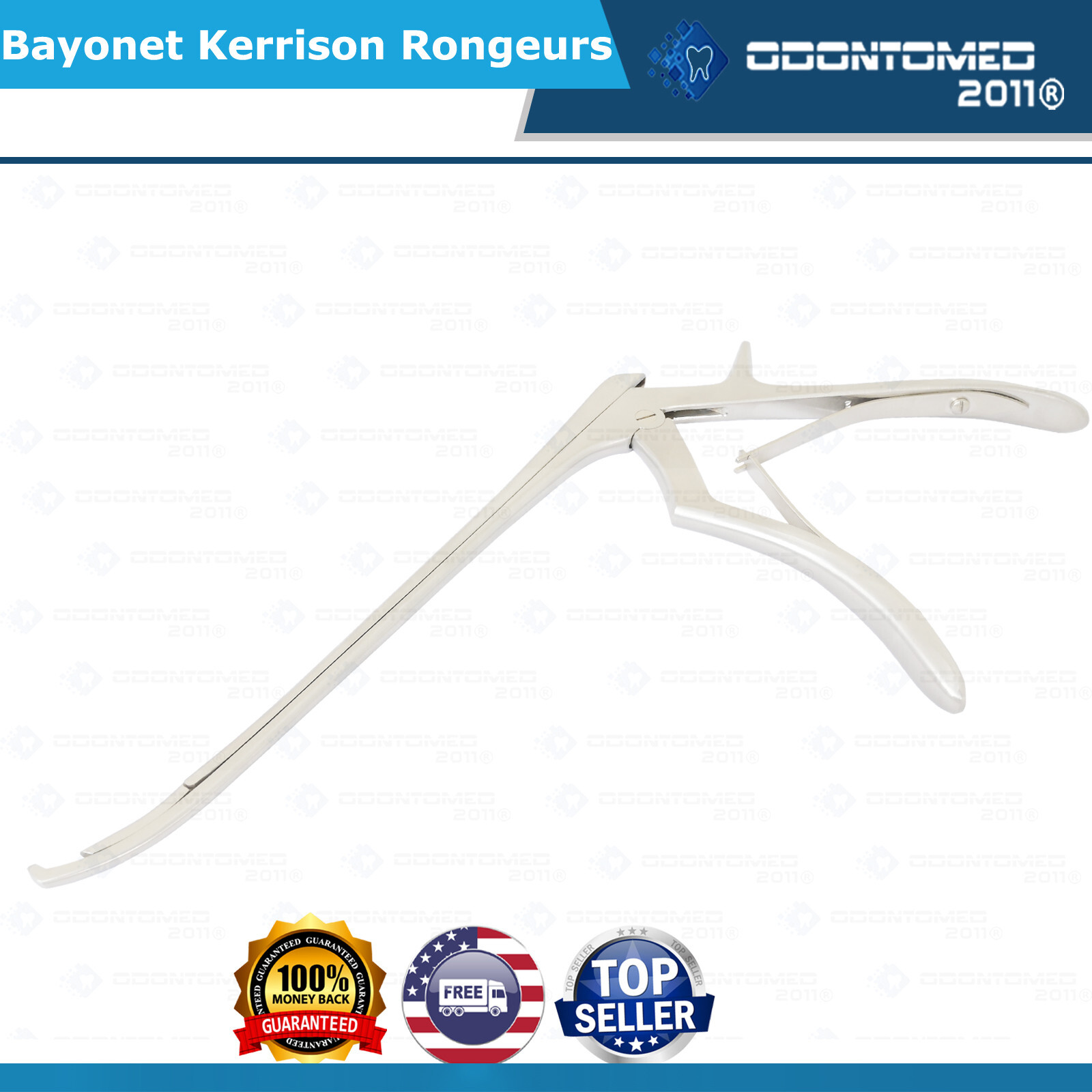 ODM Bayonet Kerrison Rongeurs 45° Curved Up 2mm Surgical Instruments
