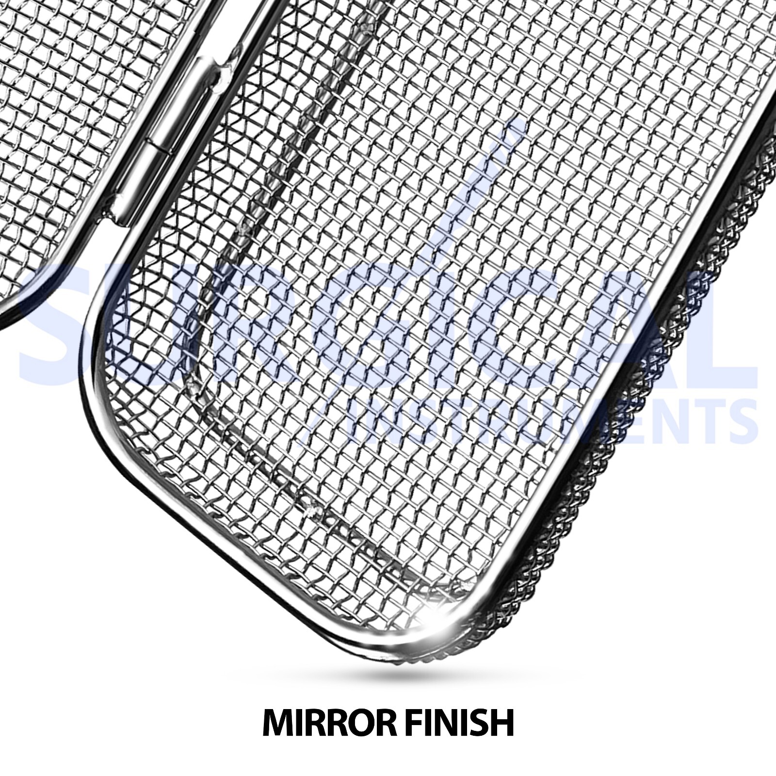 Sterilization perforated Mesh Box Tray 9.25″ x 3″ Stainless Steel German Grade