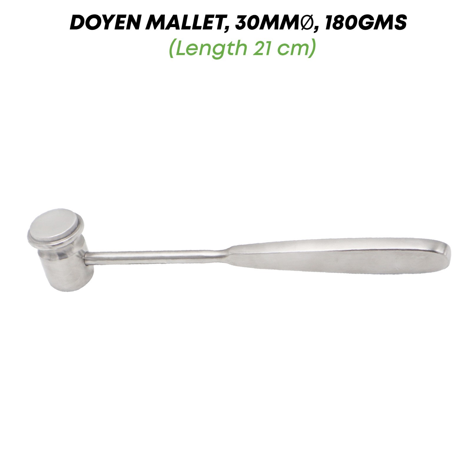 Doyen Mallet 21cm 30mm Head 180g Stainless Steel Orthopedic Surgical Instruments