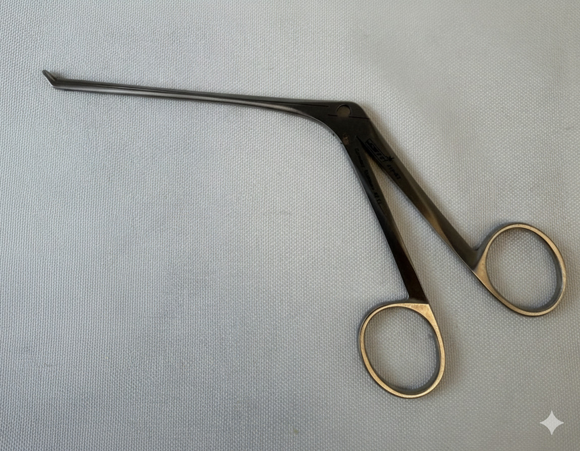 Jarit 440-162 Blakesley Thru Cut Forcep Size 0 45° Angle Jaw