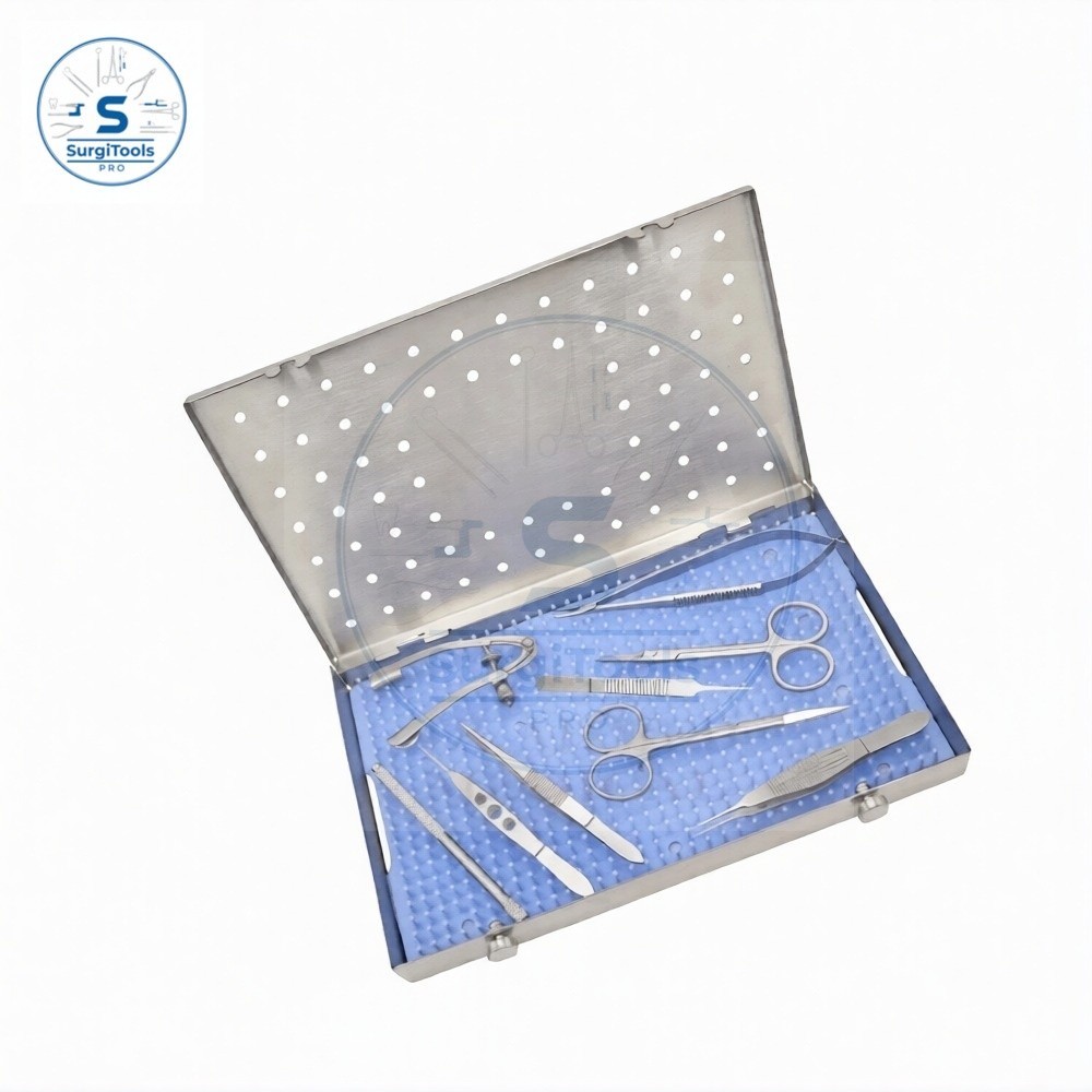 10 Pcs Pterygium Ophthalmic Surgical Instrument Kit Eye Surgery Stainless Steel