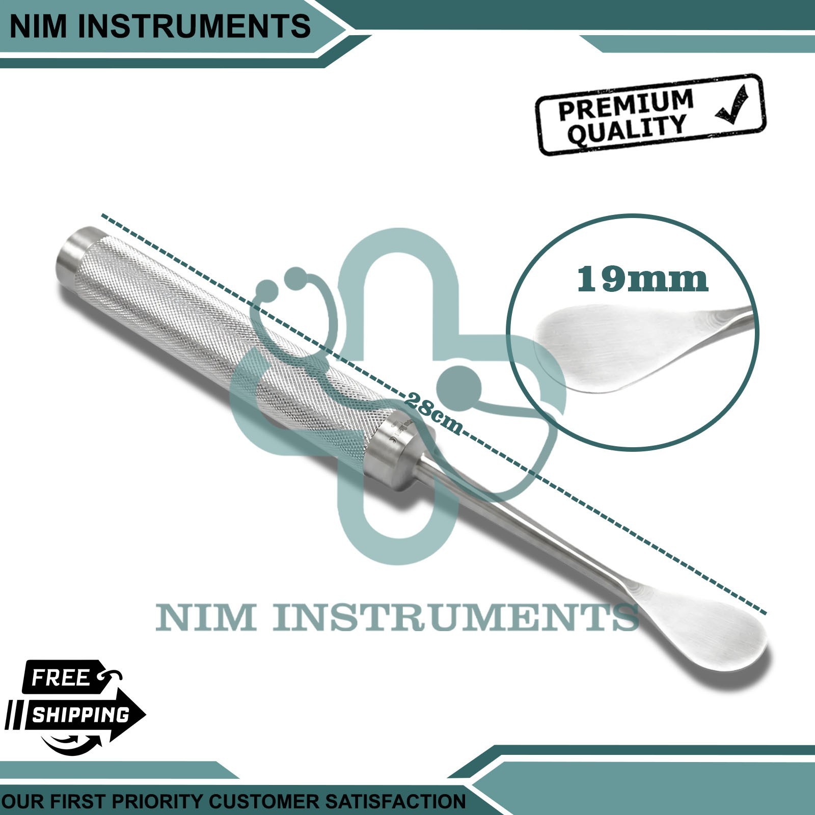 OR Grade Spinal Cobb Elevator 19mm Orthopedic Surgical Spine Instruments
