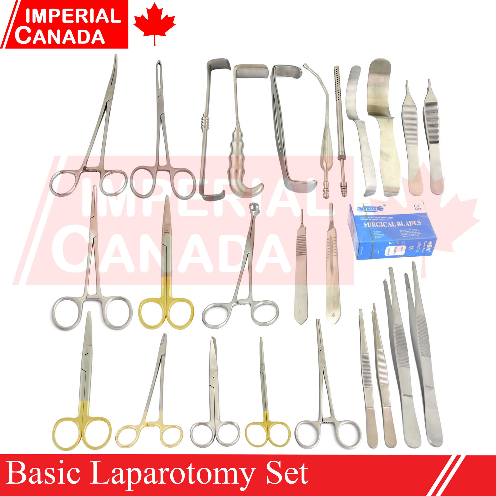 108 Pcs Basic Laparotomy Set Surgical Medical Instruments German Grade DS-1872