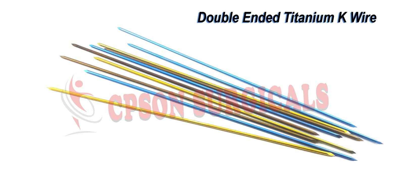 Veterinary Positive Profile 6Inch K Wire TITANIUM (Lot of 50pcs) Instrument