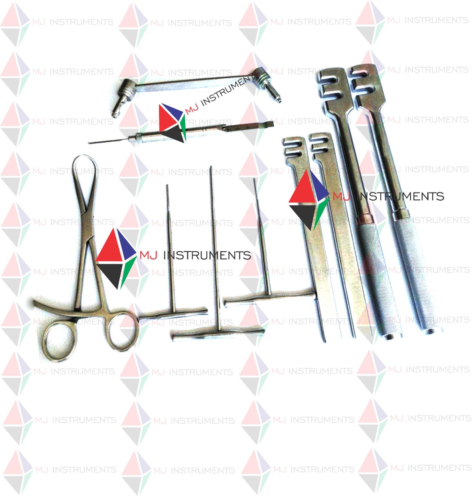Assorted Orthopedic Instrument Set Of 10 PCs Veterinary Instruments